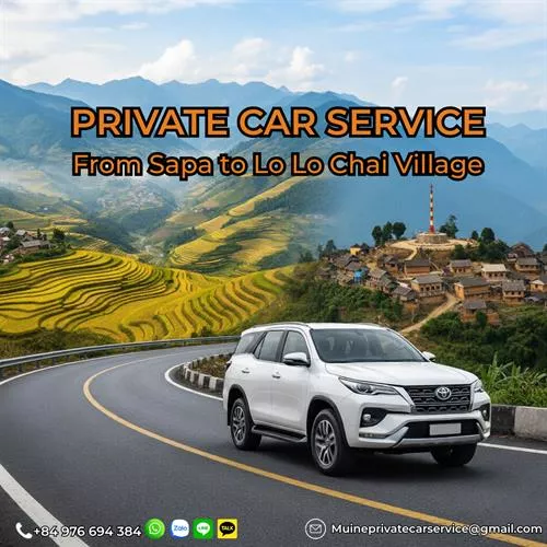 Sapa to Lo Lo Chai Village Private Car